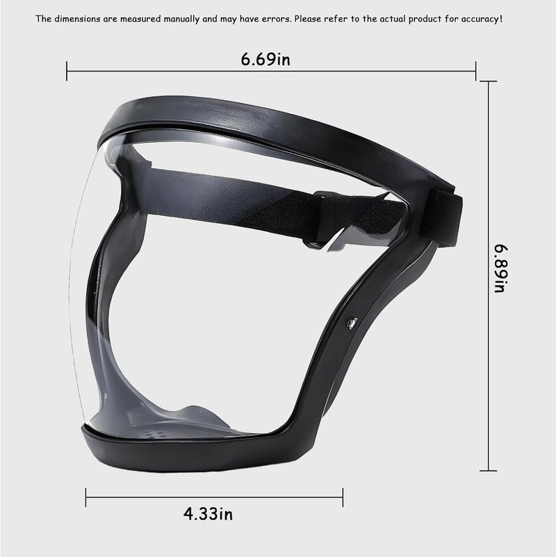 Break The Waves Paintball mask, Full Face Mask,Transparent Goggles Lenses Unisex Head Mounted Adjustable Motorcycle Riding Face Protection. - Image 2